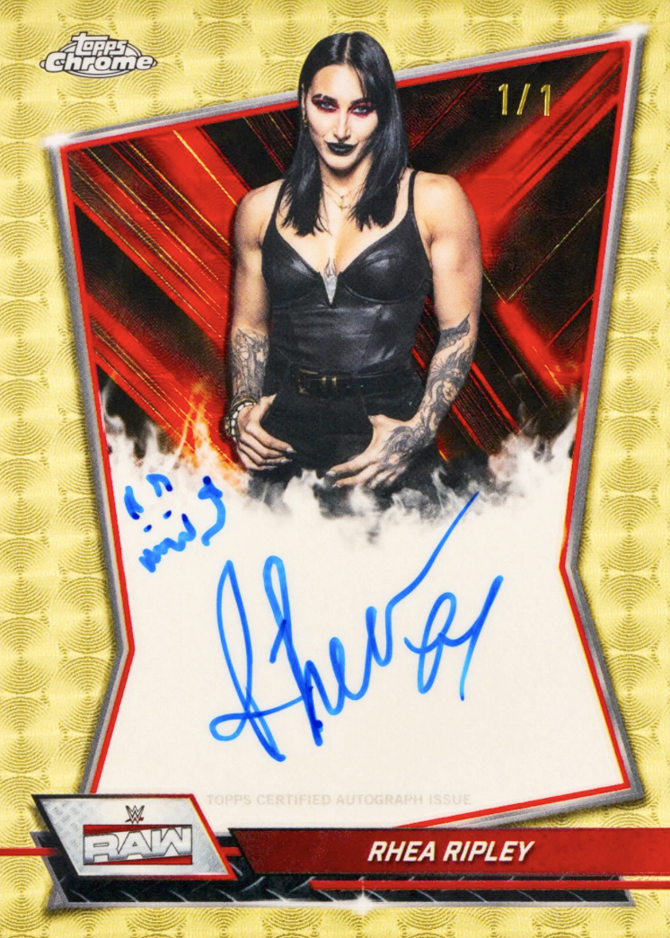 The Best Cards to Look For in 2026 Topps Chrome WWE 18 2026 Topps Chrome WWE Rhea Ripley Superfractor 1/1 Autograph Ludex Blog