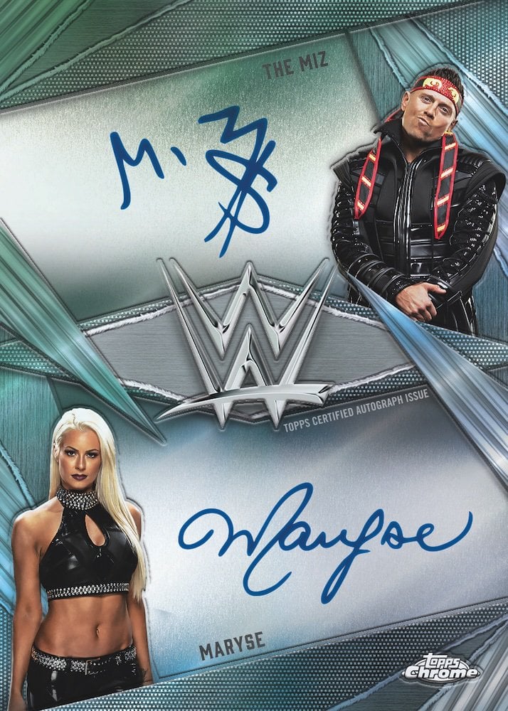 The Best Cards to Look For in 2026 Topps Chrome WWE 16 2026 Topps Chrome WWE The Miz and Maryse Dual Autograph Ludex Blog