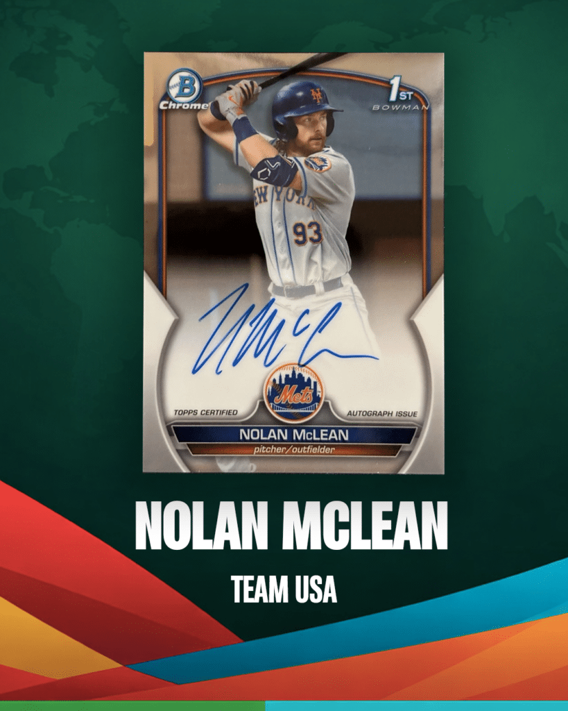 Nolan McLean World Baseball Classic Top Prospects Ludex
