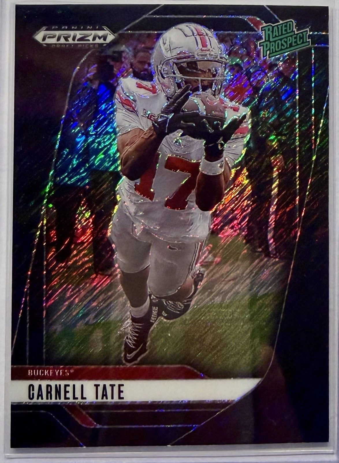 The 2026 NFL Draft's Most Valuable College Cards (So Far) 3 2025 Prizm Draft Picks Carnell Tate Black Shimmer 1/1