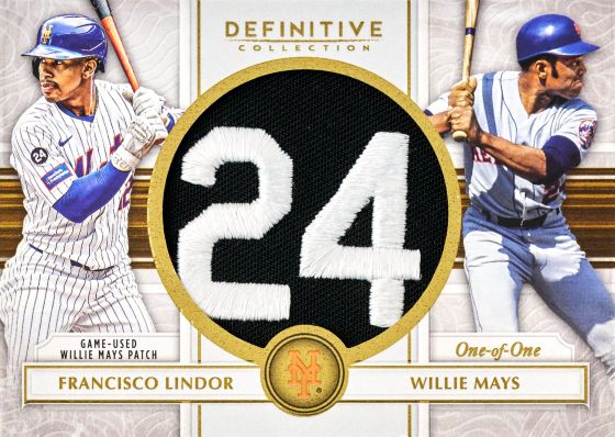 The Best Cards To Look For In 2025 Topps Definitive Baseball 8 2025 Topps Definitive Commemorative Patch Francisco Lindor