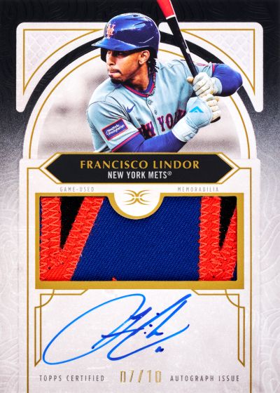 The Best Cards To Look For In 2025 Topps Definitive Baseball 3 2025 Topps Definitive Patch Autos Francisco Lindor