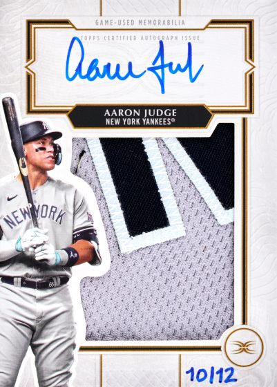 The Best Cards To Look For In 2025 Topps Definitive Baseball 4 2025 Topps Definitive Ultra Patch Autographs Aaron Judge