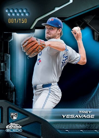 2026 Topps Chrome Black Blue Refractor Trey Yesavage