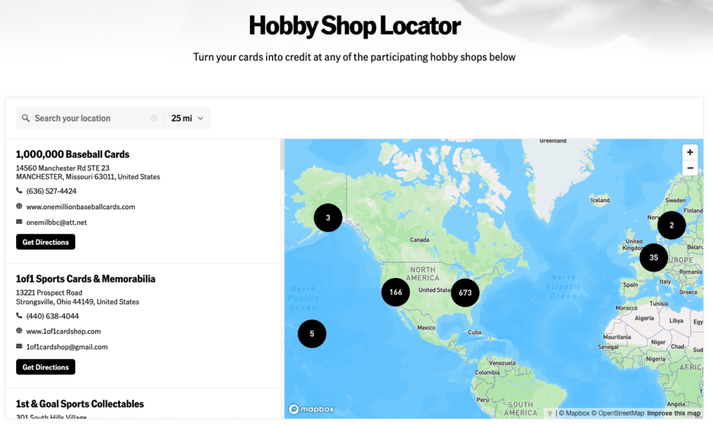 Topps Hobby Shop Locator for Buybacks Ludex Blog