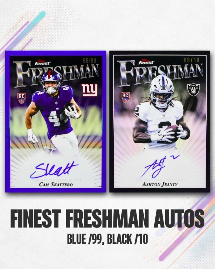 2025 Topps Finest Football Finest Freshman Autographs Ludex