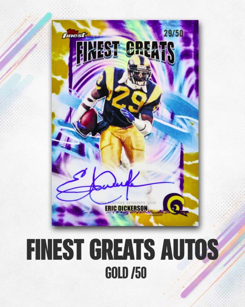 2025 Topps Finest Football Finest Greats Autographs Ludex