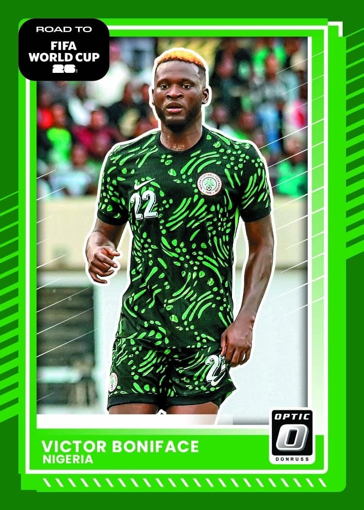 2025-26 Donruss Road to FIFA World Cup 26 Soccer Base Optic Victor Boniface Nigeria