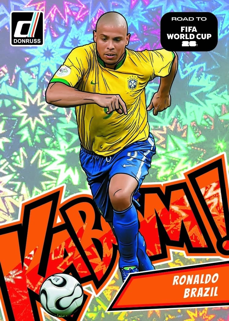 2025-26 Donruss Road to FIFA World Cup 26 Soccer Kaboom Ronaldo Brazil insert card