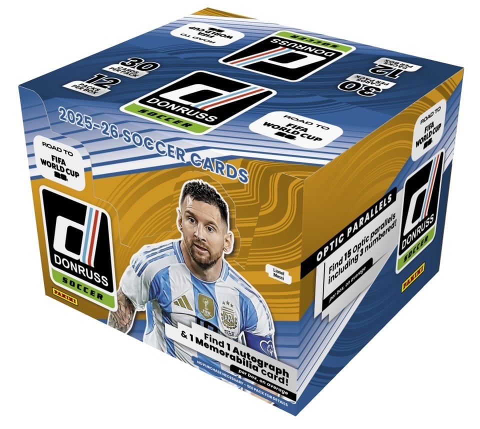 2025-26 Donruss Road to FIFA World Cup 26 Soccer sealed hobby box