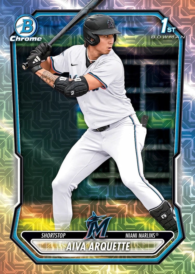 2026 Bowman Mega Box Baseball Prospects Chrome Mojo Aiva Arquette 1st Bowman