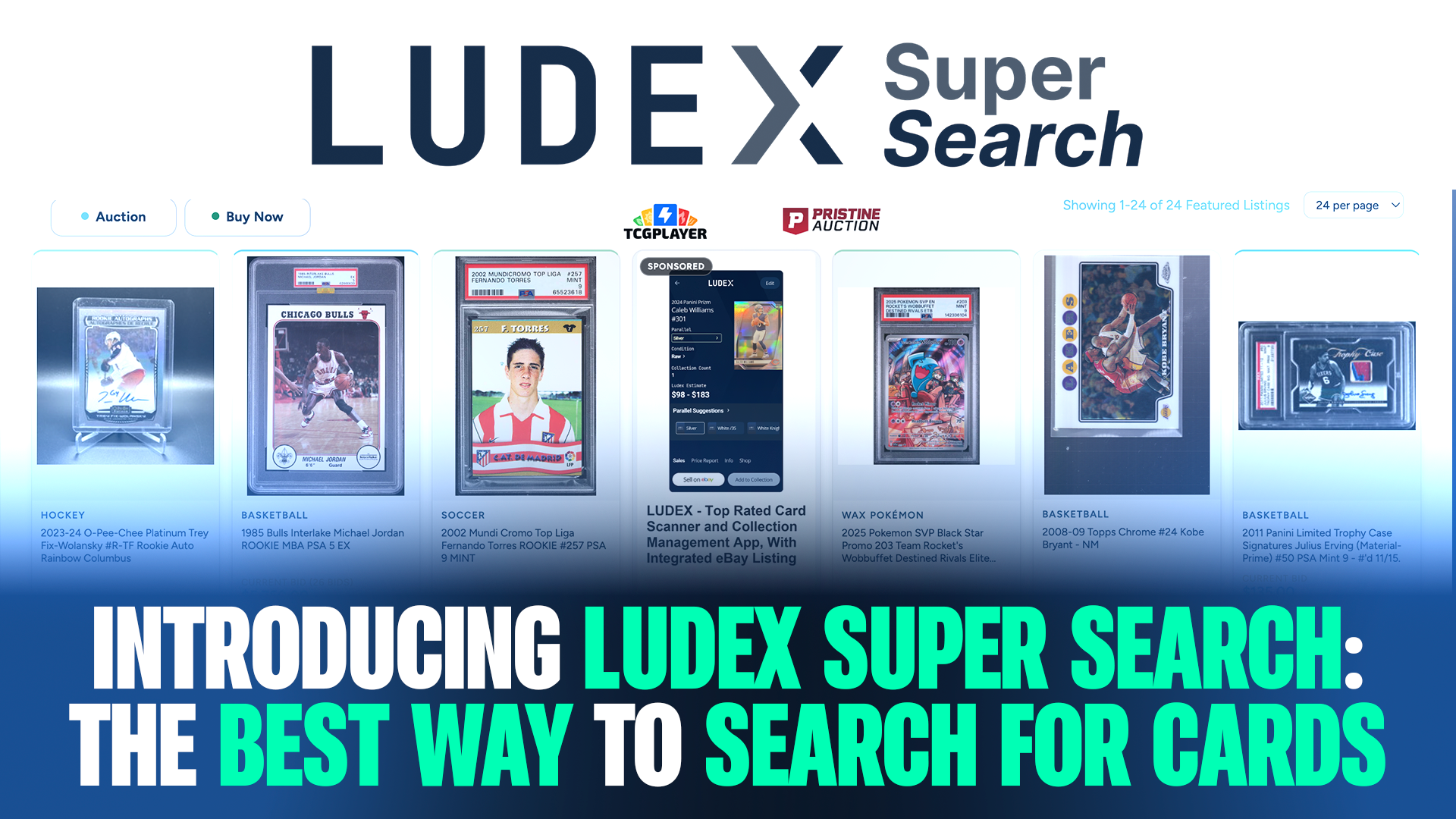Introducing Ludex Super Search The Best Way To Search For Trading Cards Online In 2026 Ludex Blog Cover Image