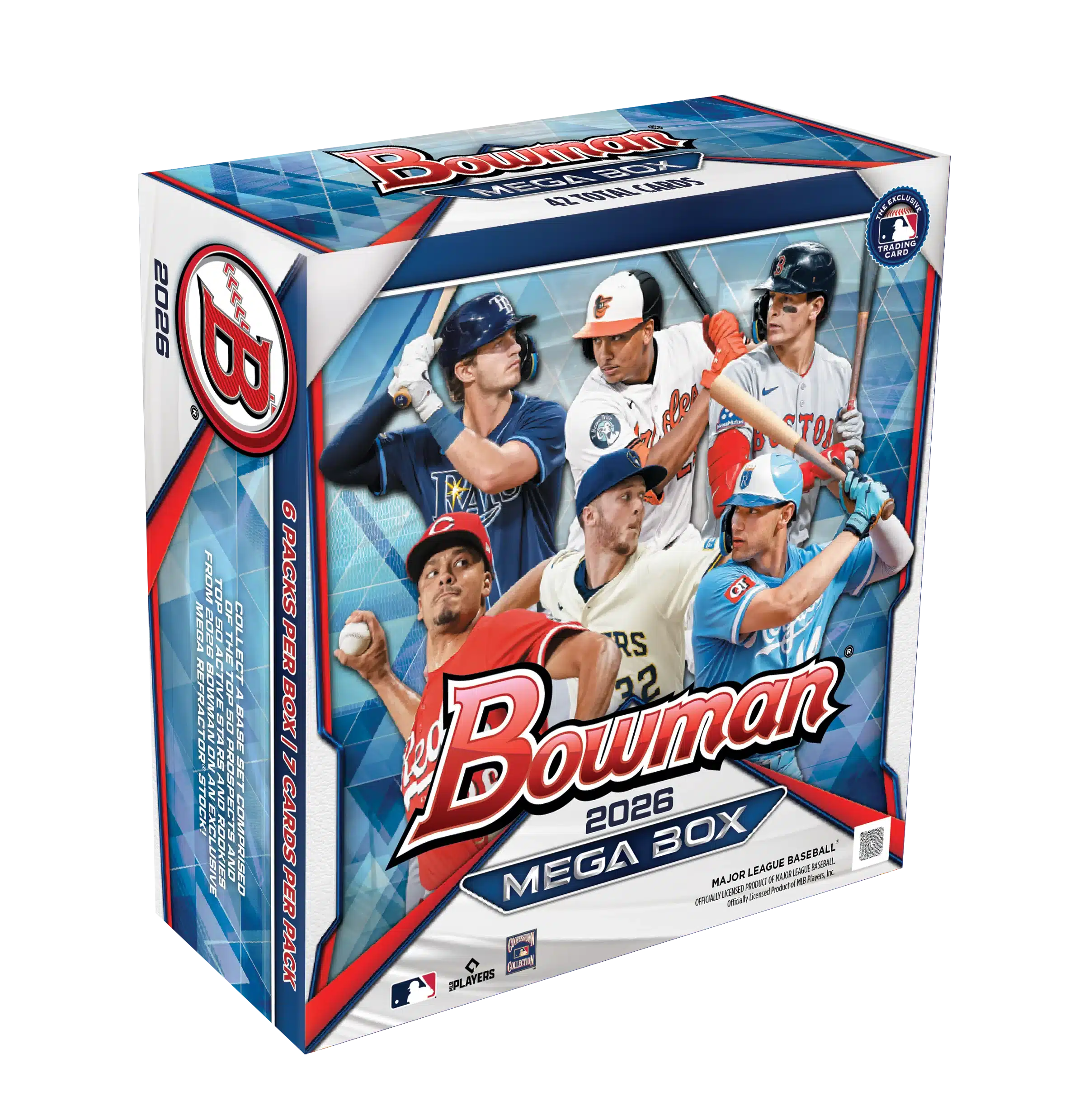 The Best Cards to Look For in 2026 Bowman Baseball 5 2026 Bowman Baseball Mega Box packaging