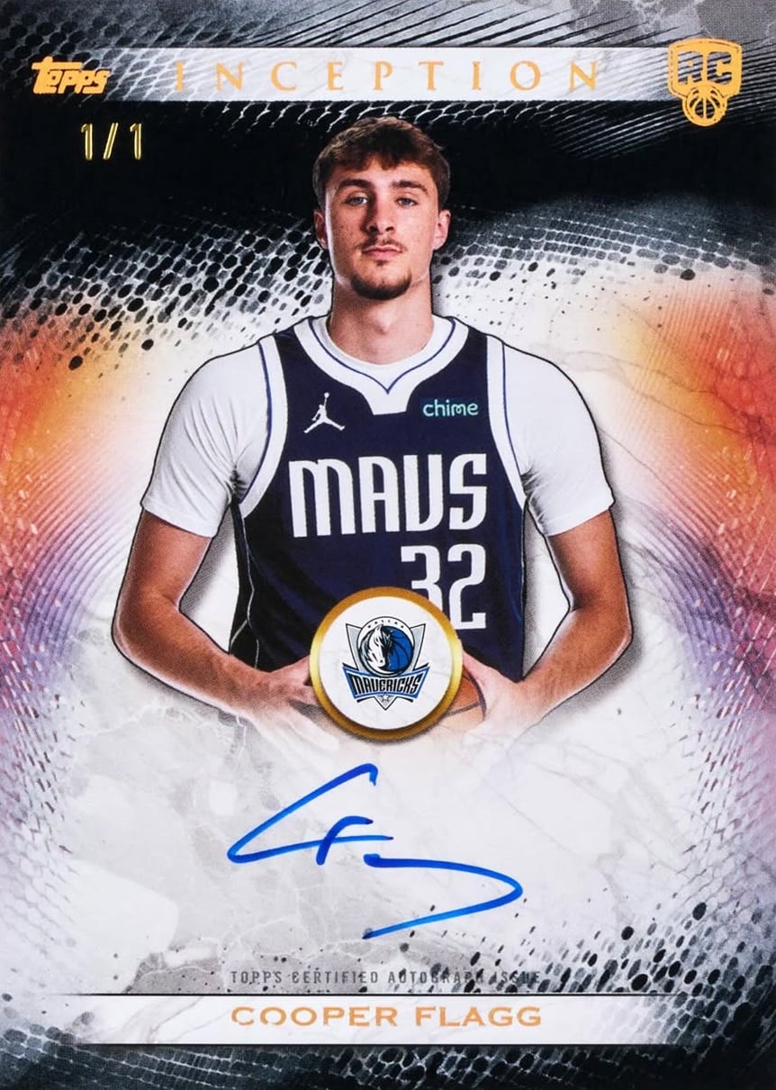 2025-26 Topps Inception Basketball: Checklist, Rookies, and Best Cards to Chase 5 2025-26 Topps Inception Basketball Rookie Autograph Cooper Flagg RC 1/1