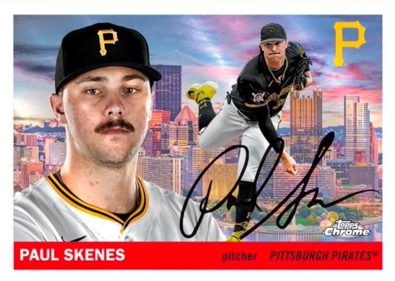2025 Topps Chrome Platinum Baseball 1955 Topps City Variations Paul Skenes