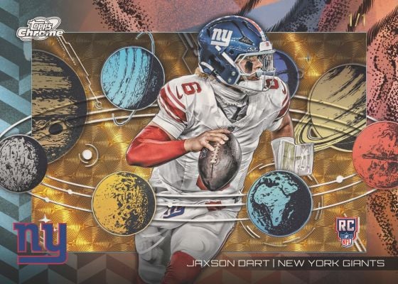 2025 Topps Cosmic Chrome Football Planetarium Jaxson Dart RC