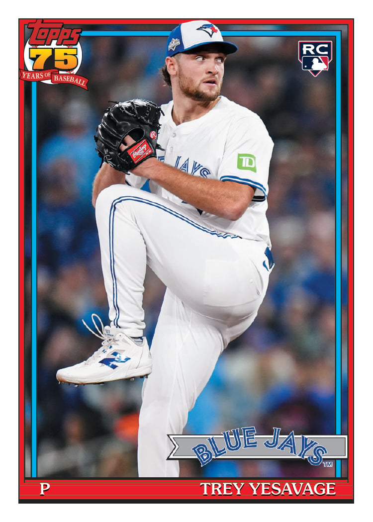 2026 Topps Series 2 Baseball 1991 Topps Trey Yesavage Rookie Card Blue Jays