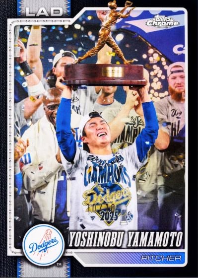 2026 Topps Chrome Yoshinobu Yamamoto Black Parallel Los Angeles Dodgers