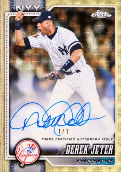 2026 Topps Chrome Legend Autograph Derek Jeter New York Yankees 1/1