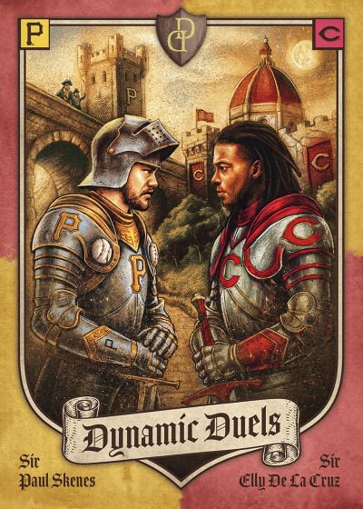 2026 Topps Dynamic Duals Dynamic Duels SSP Paul Skenes Elly De La Cruz