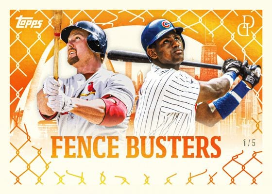 2026 Topps Dynamic Duals Fence Busters Mark McGwire Sammy Sosa numbered to 5