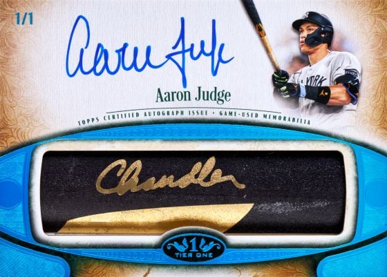 2026 Topps Tier One Aaron Judge Autographed Limited Lumber 1/1