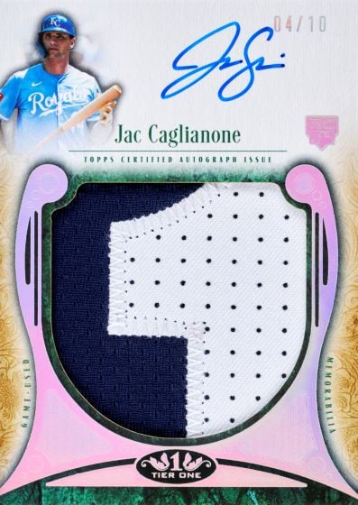 2026 Topps Tier One Jac Caglianone Autographed Prodigious Patches 04/10