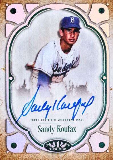 2026 Topps Tier One Sandy Koufax Base Tier Autograph