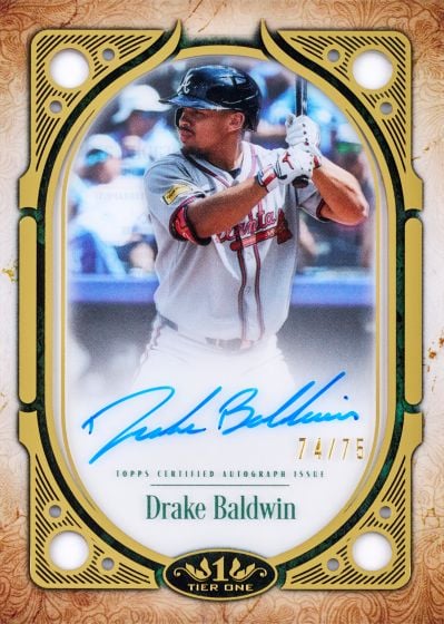 2026 Topps Tier One Drake Baldwin Clearly Perfect Autograph 74/75