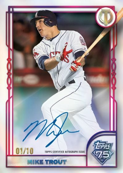 2026 Topps Tribute Baseball: Checklist, Release Date, and What to Expect 8 2026 Topps Tribute 75 Year Autograph Mike Trout
