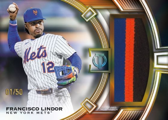 2026 Topps Tribute Baseball: Checklist, Release Date, and What to Expect 15 2026 Topps Tribute Jumbo Relics Francisco Lindor
