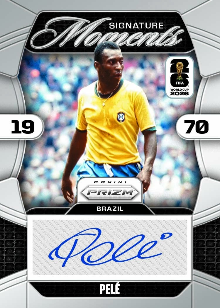 2026 Panini Prizm FIFA World Cup Signature Moments Pele Brazil Auto 1970