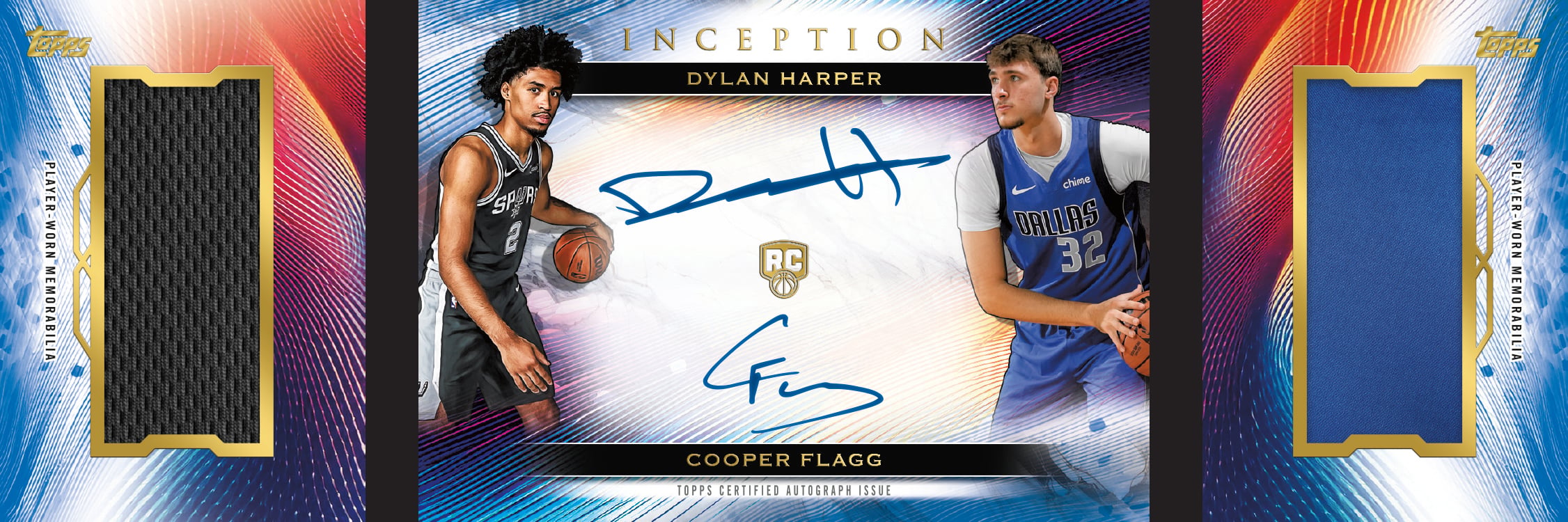 2025-26 Topps Inception Basketball: Checklist, Rookies, and Best Cards to Chase 15 2025-26 Topps Inception Basketball Dual Rookie Relic Autograph Booklet Dylan Harper Cooper Flagg RC