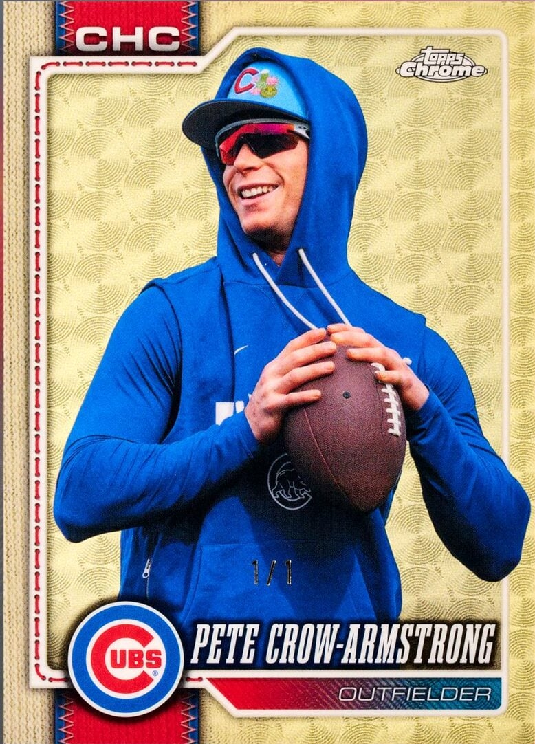2026 Topps Chrome Pete Crow-Armstrong Image Variation Superfractor Chicago Cubs 1/1