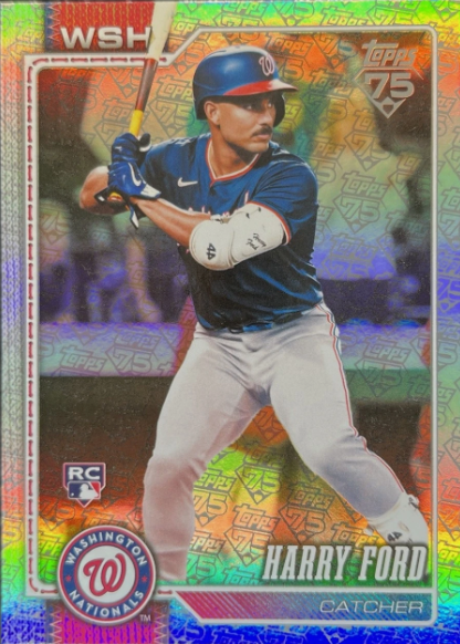The Main Flagship Parallels to Chase in 2026 Topps Series 2 Baseball 6 2026 Topps Series 2 Baseball Harry Ford 75th Anniversary Foil RC
