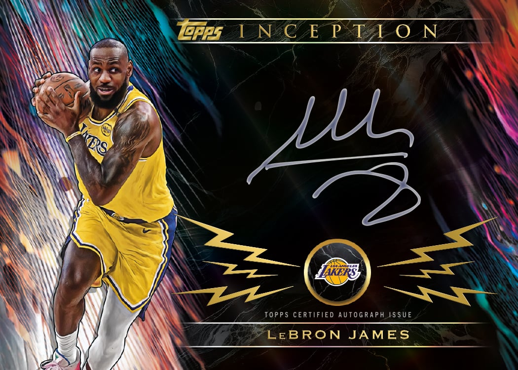 2025-26 Topps Inception Basketball: Checklist, Rookies, and Best Cards to Chase 7 2025-26 Topps Inception Basketball Silver Signings Autograph LeBron James