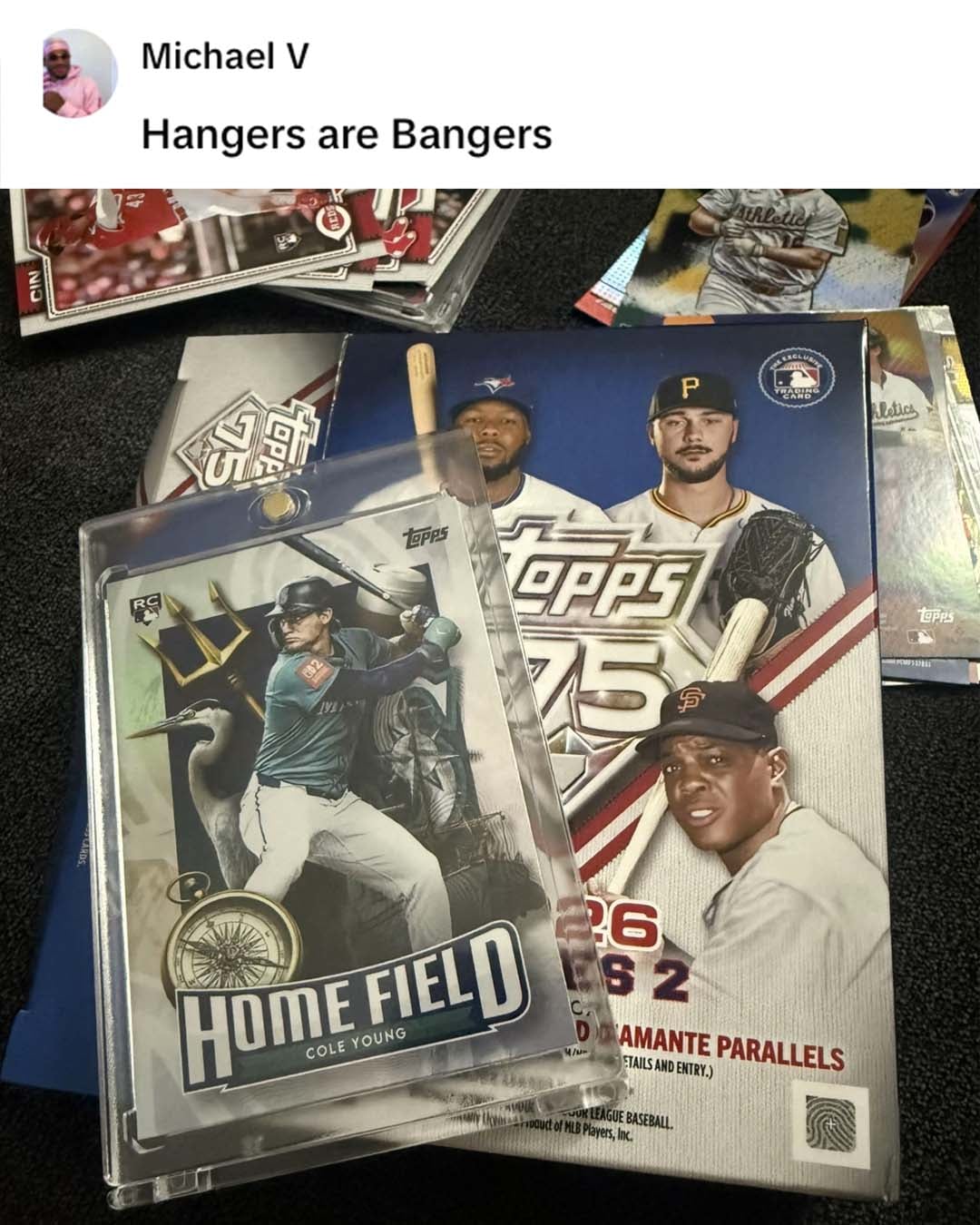 2026 Topps Series 2 Baseball Home Field Insert RC Cole Young