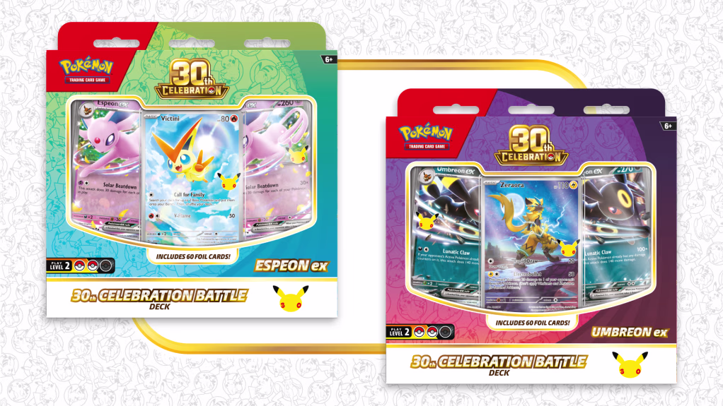 2026 Pokemon TCG 30th Celebration Battle Deck Espeon ex Umbreon ex