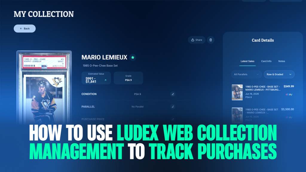 Purchase tracking with Ludex Web Collection Management