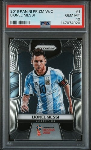 Lionel Messi 2018 Panini Prizm World Cup #1 PSA 10