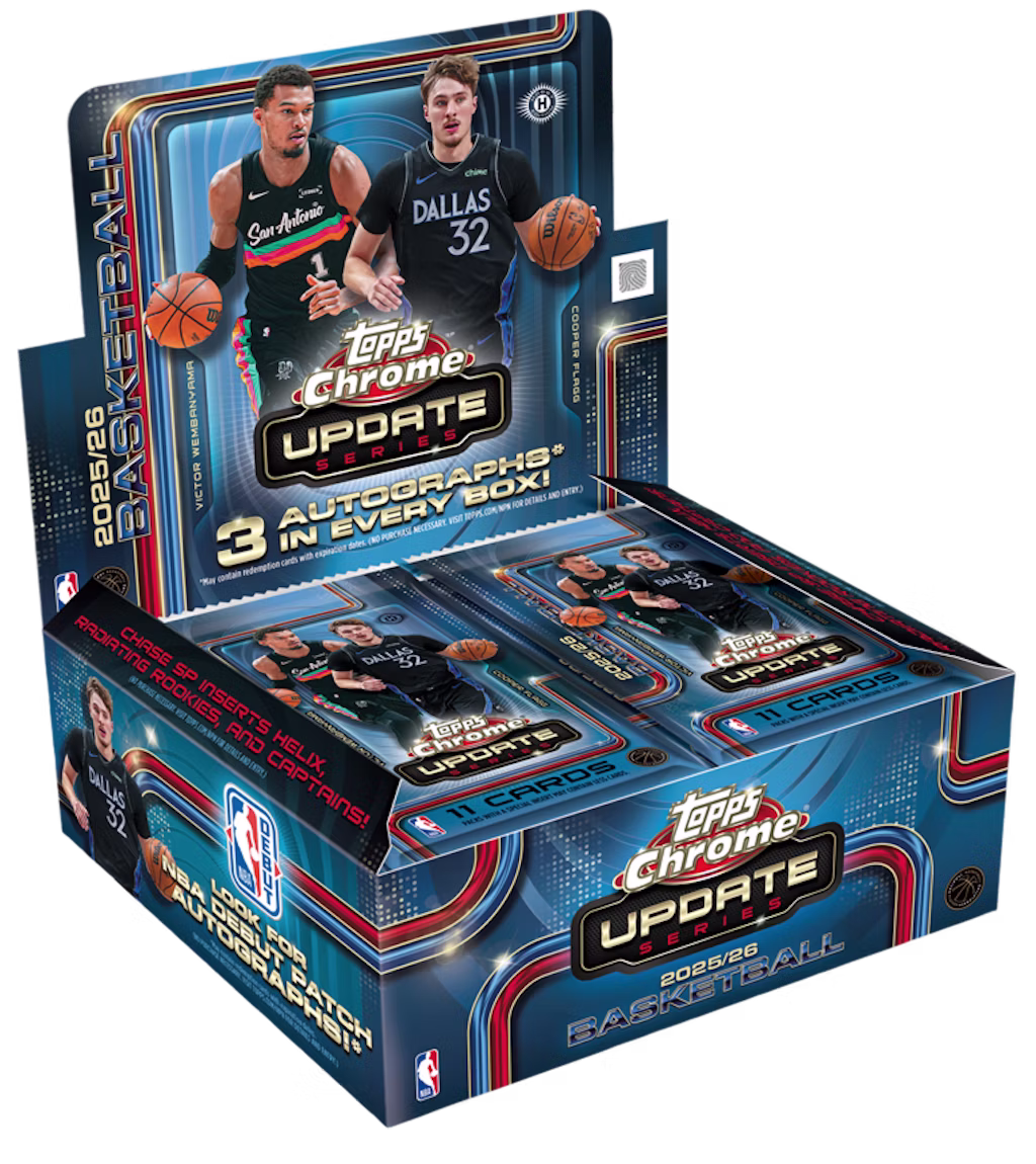 The Best Cards in 2025-26 Topps Chrome Update Basketball 4 2025-26 Topps Chrome Update Basketball Jumbo Box