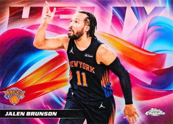 2025-26 Topps Chrome Update Basketball Jalen Brunson Helix
