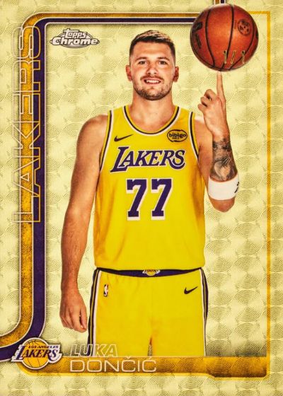 2025-26 Topps Chrome Update Basketball Luka Doncic Image Variation Superfractor