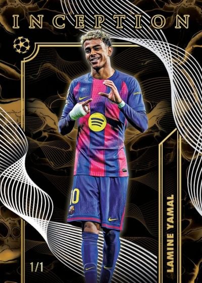2026 Topps Inception UEFA Club Competitions Lamine Yamal Dark Flow 1/1