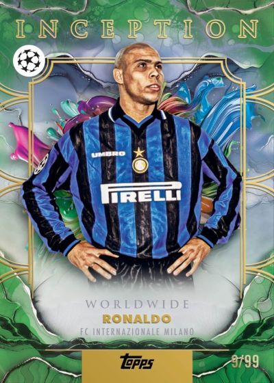 2026 Topps Inception UEFA Club Competitions Ronaldo Worldwide Green 9/99