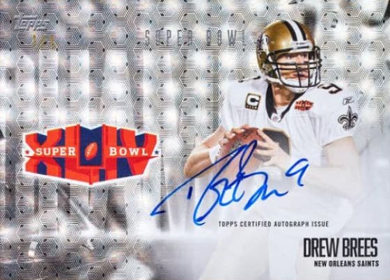 2026 Topps Flagship Football Drew Brees Super Bowl Champions Autograph