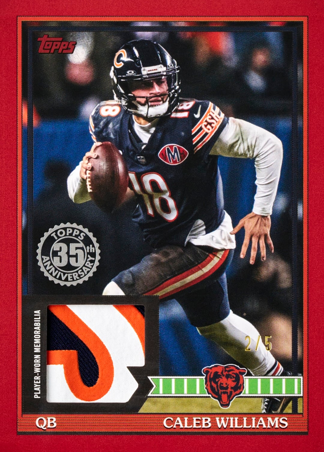2026 Topps Flagship Football Caleb Williams 1991 Topps Relics Red