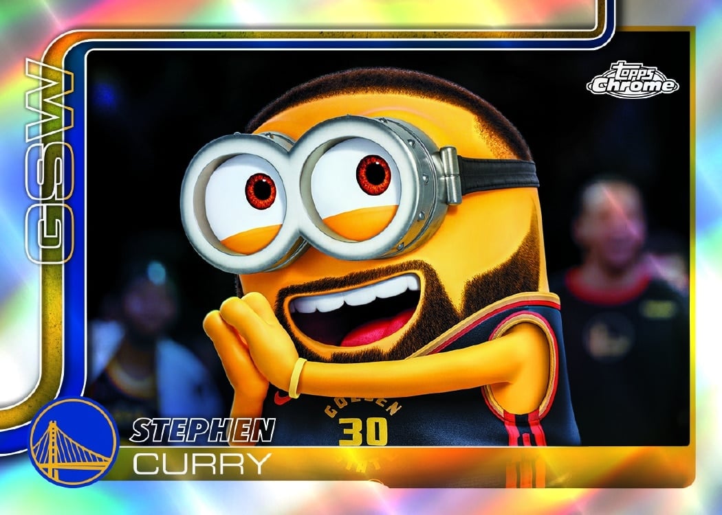 2025-26 Topps Chrome Update Basketball Stephen Curry Minions