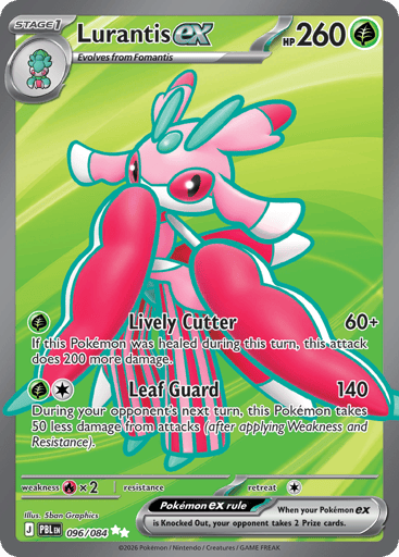 2026 Pokémon TCG Pitch Black Lurantis ex Ultra Rare 096/084