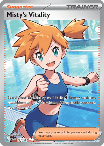 2026 Pokémon TCG Pitch Black Misty's Vitality 080/084